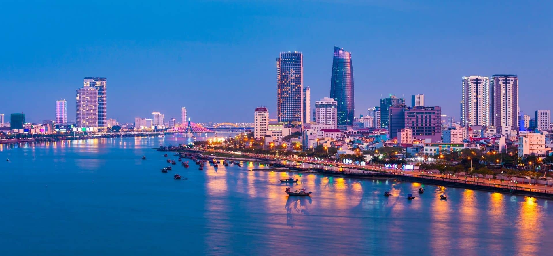 Da Nang coastline at sunrise
